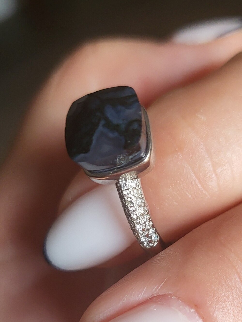 Elegant Silver 925 and Black Jewelry Set - Picture 3 of 5